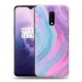 Дизайнерский пластиковый чехол для OnePlus 7 Мраморные узоры