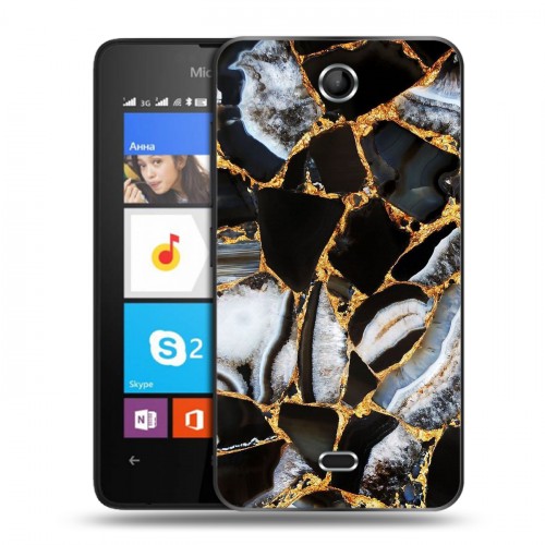 Дизайнерский силиконовый чехол для Microsoft Lumia 430 Dual SIM Мраморные узоры