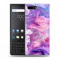 Дизайнерский пластиковый чехол для BlackBerry KEY2 Мраморные узоры