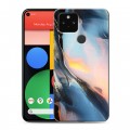 Дизайнерский пластиковый чехол для Google Pixel 5 Мраморные узоры