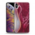 Дизайнерский силиконовый чехол для Iphone Xs Max Мраморные узоры