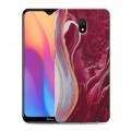 Дизайнерский силиконовый с усиленными углами чехол для Xiaomi RedMi 8A Мраморные узоры