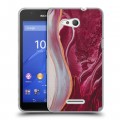 Дизайнерский пластиковый чехол для Sony Xperia E4g Мраморные узоры