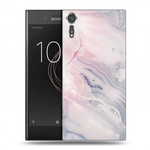 Дизайнерский пластиковый чехол для Sony Xperia XZs Мраморные узоры