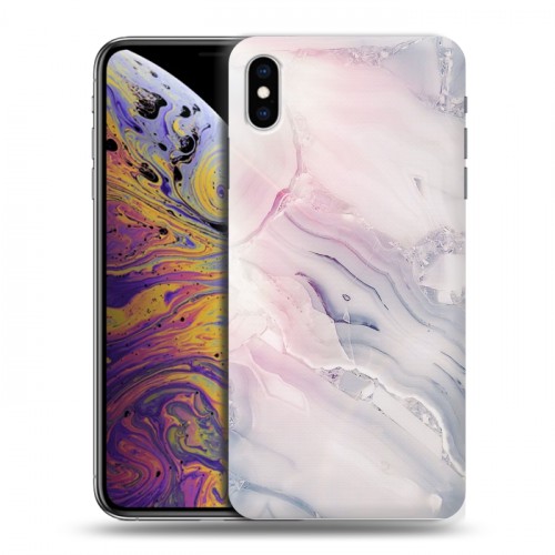 Дизайнерский силиконовый чехол для Iphone Xs Max Мраморные узоры