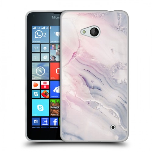 Дизайнерский пластиковый чехол для Microsoft Lumia 640 Мраморные узоры