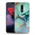 Дизайнерский пластиковый чехол для OnePlus 6 Мраморные узоры