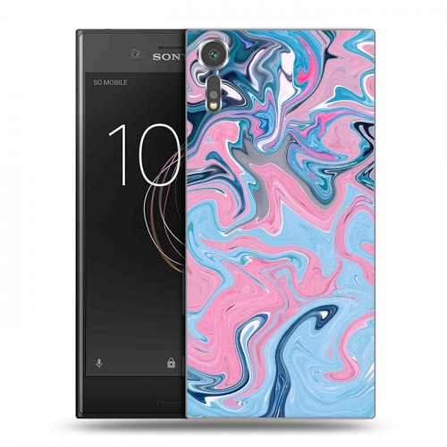 Дизайнерский пластиковый чехол для Sony Xperia XZs Мраморные узоры