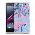 Дизайнерский пластиковый чехол для Sony Xperia Z Ultra  Мраморные узоры