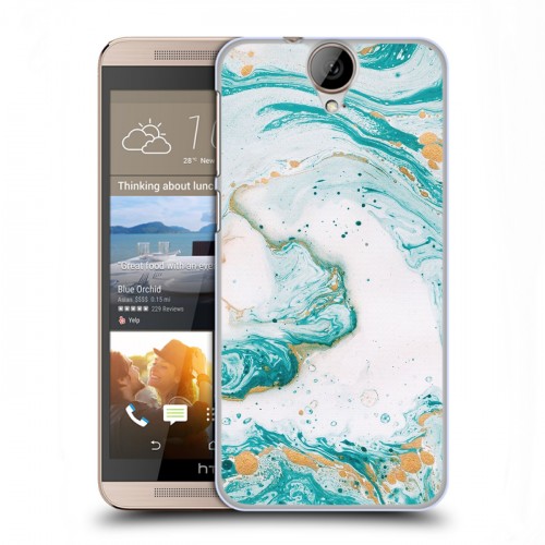 Дизайнерский пластиковый чехол для HTC One E9+ Мраморные узоры