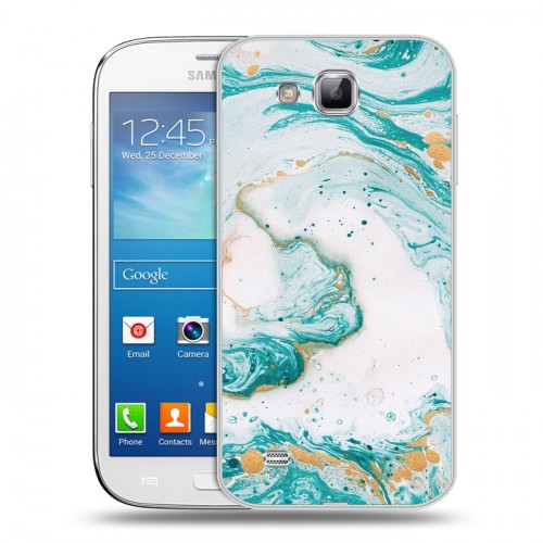 Дизайнерский пластиковый чехол для Samsung Galaxy Premier Мраморные узоры