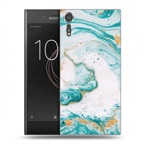 Дизайнерский пластиковый чехол для Sony Xperia XZs Мраморные узоры