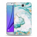 Дизайнерский пластиковый чехол для Samsung Galaxy Note 2 Мраморные узоры