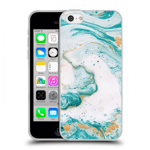 Дизайнерский пластиковый чехол для Iphone 5c Мраморные узоры