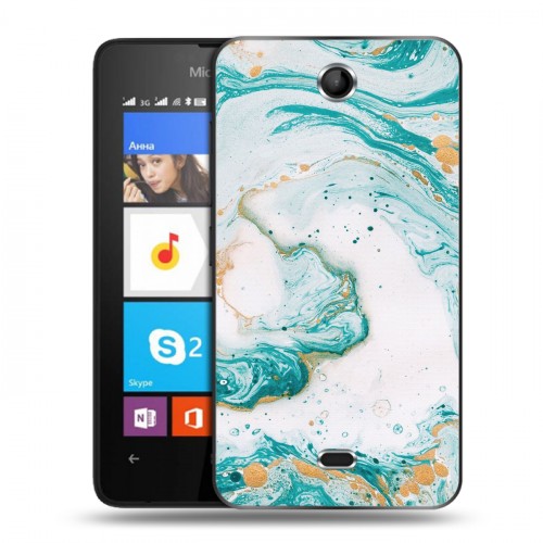 Дизайнерский силиконовый чехол для Microsoft Lumia 430 Dual SIM Мраморные узоры