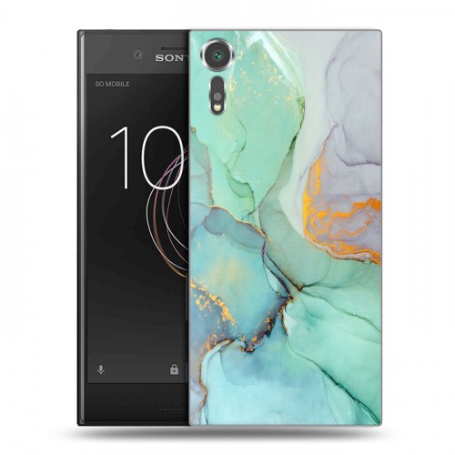 Дизайнерский пластиковый чехол для Sony Xperia XZs Мраморные узоры