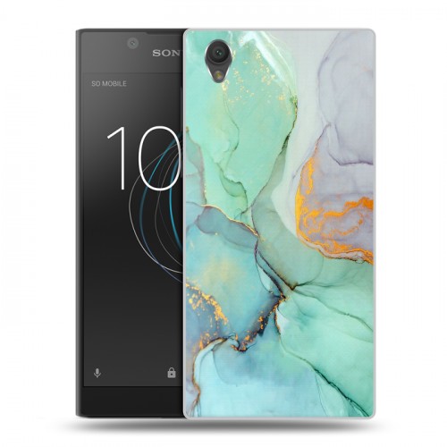 Дизайнерский пластиковый чехол для Sony Xperia L1 Мраморные узоры