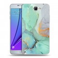 Дизайнерский пластиковый чехол для Samsung Galaxy Note 2 Мраморные узоры