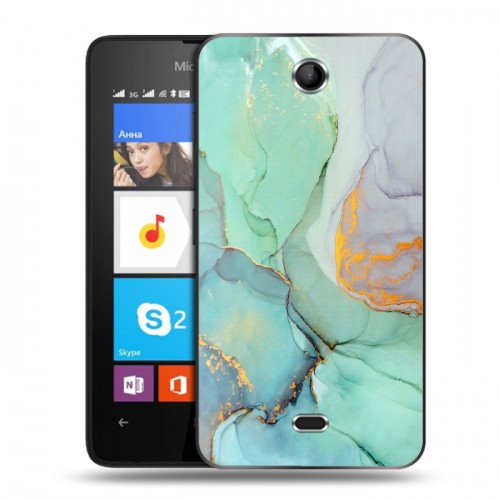 Дизайнерский силиконовый чехол для Microsoft Lumia 430 Dual SIM Мраморные узоры