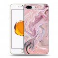 Дизайнерский пластиковый чехол для Iphone 7 Plus / 8 Plus Мраморные узоры