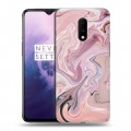 Дизайнерский пластиковый чехол для OnePlus 7 Мраморные узоры