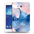 Дизайнерский силиконовый чехол для Samsung Galaxy Tab 3 Lite Мраморные узоры