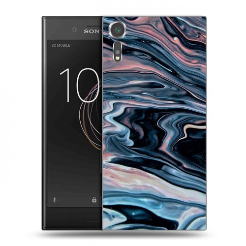 Дизайнерский пластиковый чехол для Sony Xperia XZs Мраморные узоры