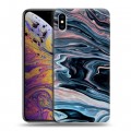 Дизайнерский силиконовый чехол для Iphone Xs Max Мраморные узоры