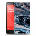 Дизайнерский силиконовый чехол для Xiaomi RedMi Note Мраморные узоры