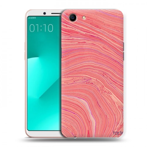 Дизайнерский пластиковый чехол для OPPO A83 Мраморные узоры