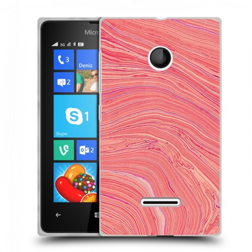 Дизайнерский пластиковый чехол для Microsoft Lumia 435 Мраморные узоры