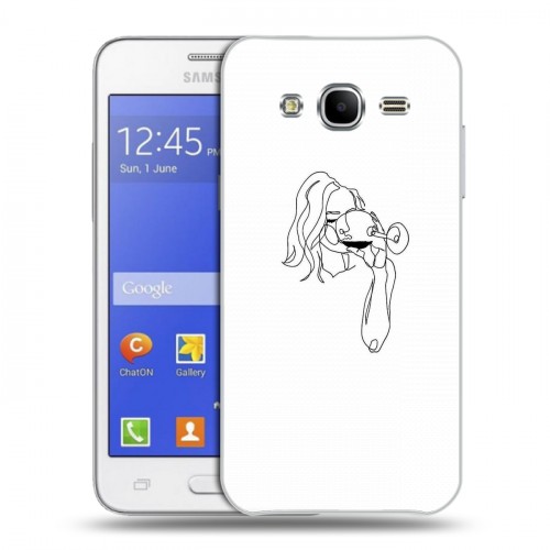 Дизайнерский силиконовый чехол для Samsung Galaxy J7 Истина в вине