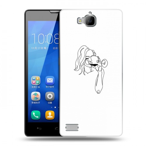 Дизайнерский пластиковый чехол для Huawei Honor 3c Истина в вине