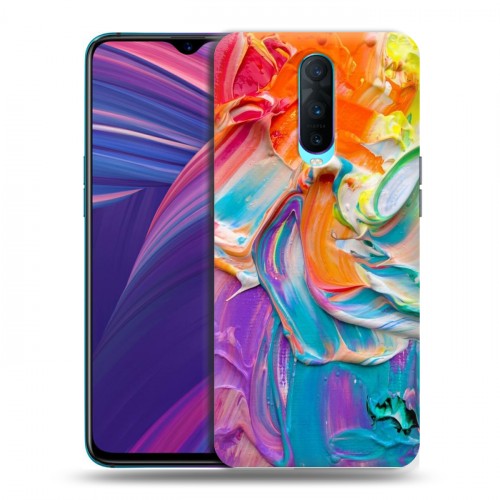 Дизайнерский пластиковый чехол для OPPO RX17 Pro Мазки краски