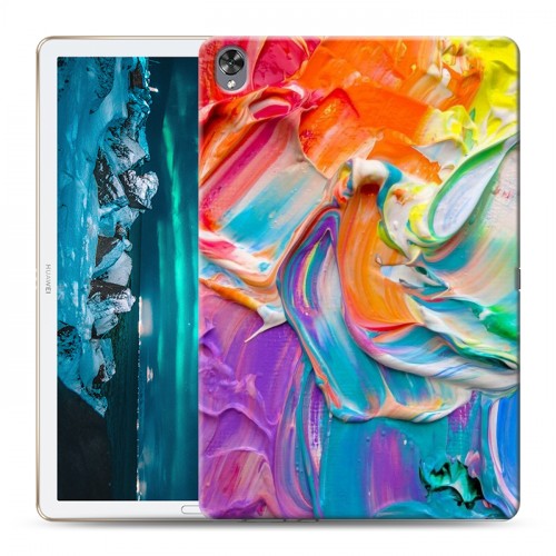 Дизайнерский силиконовый чехол для Huawei MediaPad M6 10.8 Мазки краски