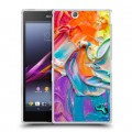 Дизайнерский пластиковый чехол для Sony Xperia Z Ultra  Мазки краски