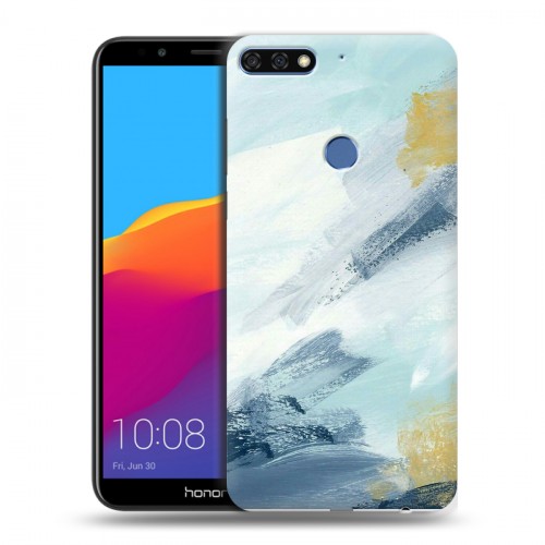Дизайнерский пластиковый чехол для Huawei Honor 7C Pro Мазки краски