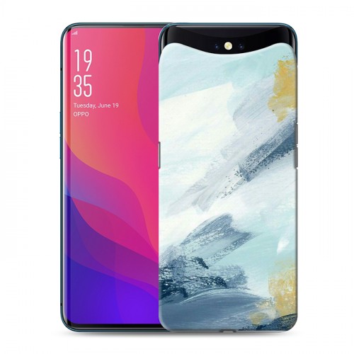 Дизайнерский силиконовый чехол для OPPO Find X Мазки краски