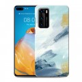 Дизайнерский пластиковый чехол для Huawei P40 Мазки краски