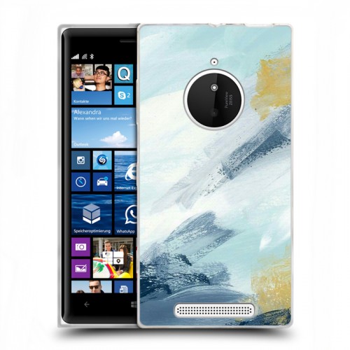Дизайнерский пластиковый чехол для Nokia Lumia 830 Мазки краски