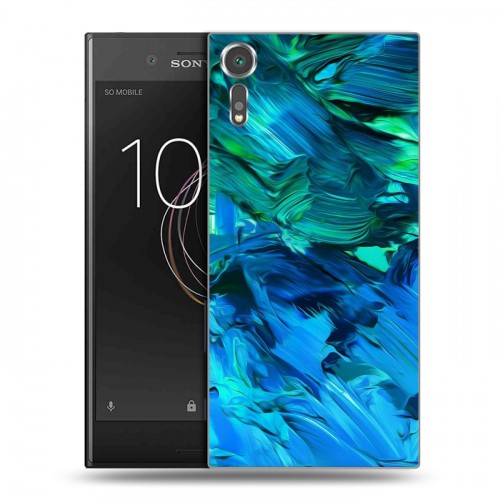 Дизайнерский пластиковый чехол для Sony Xperia XZs Мазки краски