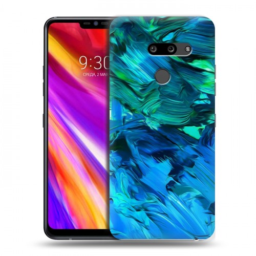 Дизайнерский пластиковый чехол для LG G8 ThinQ Мазки краски