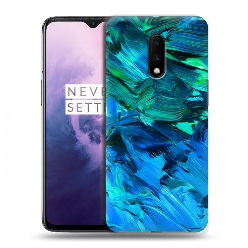 Дизайнерский пластиковый чехол для OnePlus 7 Мазки краски