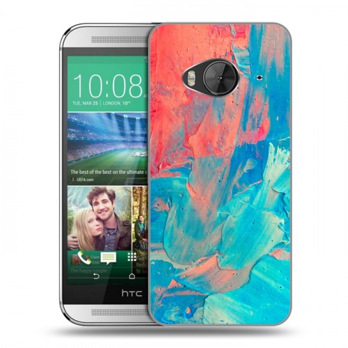 Дизайнерский силиконовый чехол для HTC One ME Мазки краски