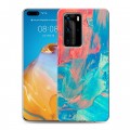 Дизайнерский пластиковый чехол для Huawei P40 Pro Мазки краски