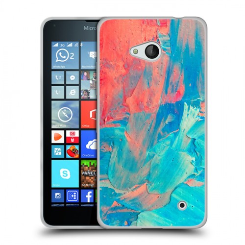 Дизайнерский пластиковый чехол для Microsoft Lumia 640 Мазки краски