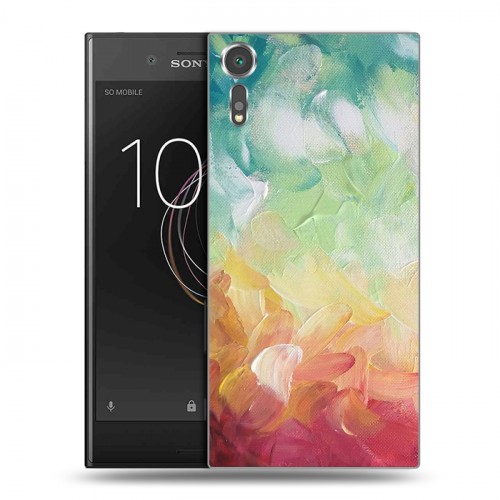 Дизайнерский пластиковый чехол для Sony Xperia XZs Мазки краски