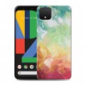 Дизайнерский пластиковый чехол для Google Pixel 4 XL Мазки краски