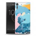 Дизайнерский пластиковый чехол для Sony Xperia XZs Мазки краски