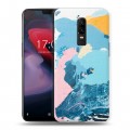 Дизайнерский пластиковый чехол для OnePlus 6 Мазки краски